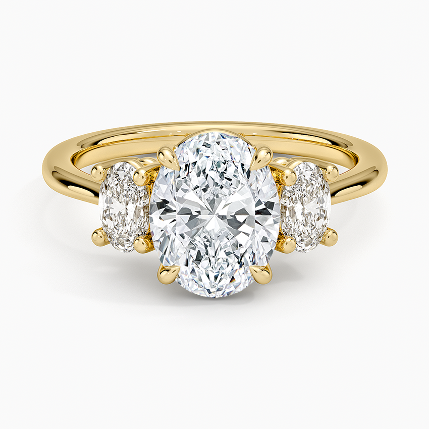 Oval-Cut Three Stone Diamond Ring