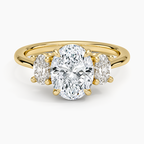 Oval-Cut Three Stone Diamond Ring
