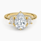Oval-Cut Three Stone Diamond Ring