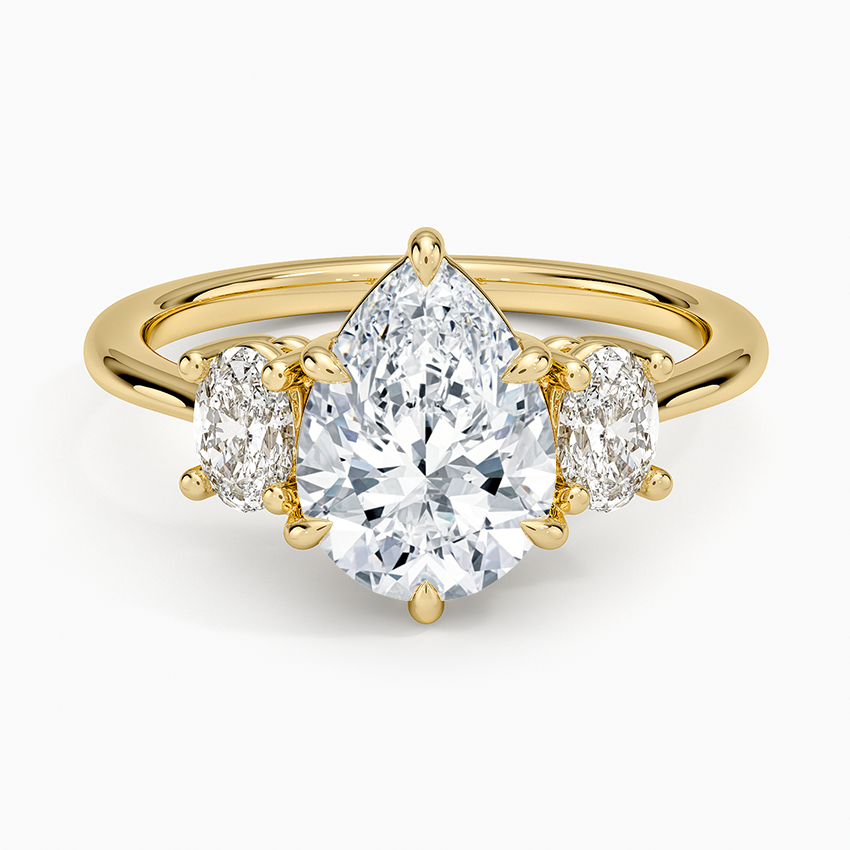 Oval-Cut Three Stone Diamond Ring