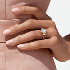 Oval-Cut Three Stone Diamond Ring