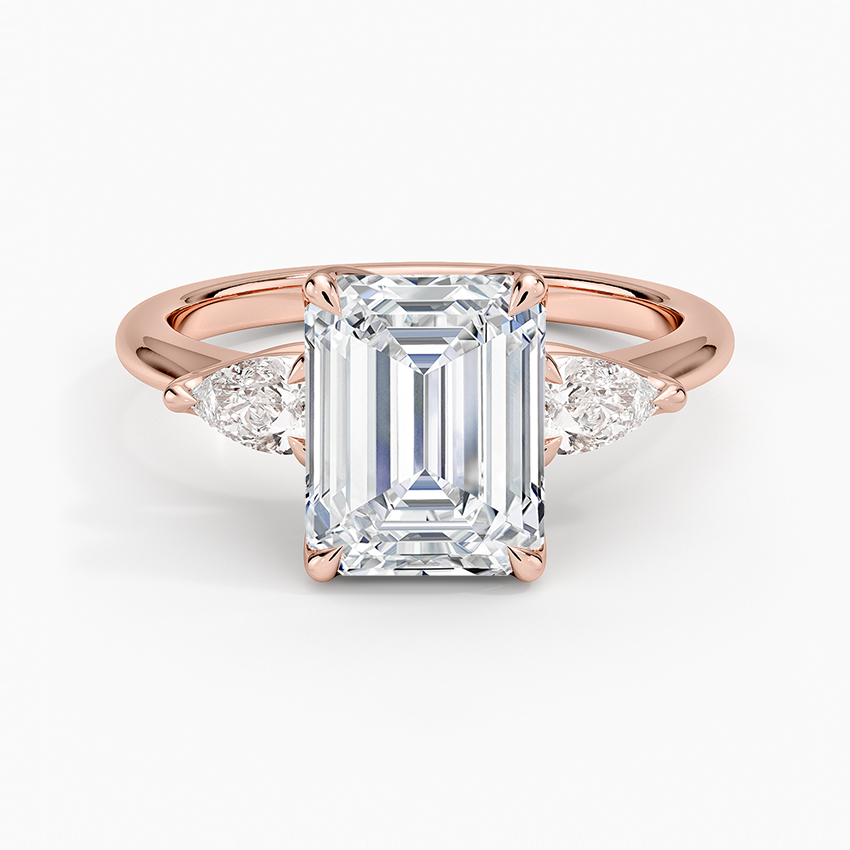 Fleur Three Stone Diamond Ring