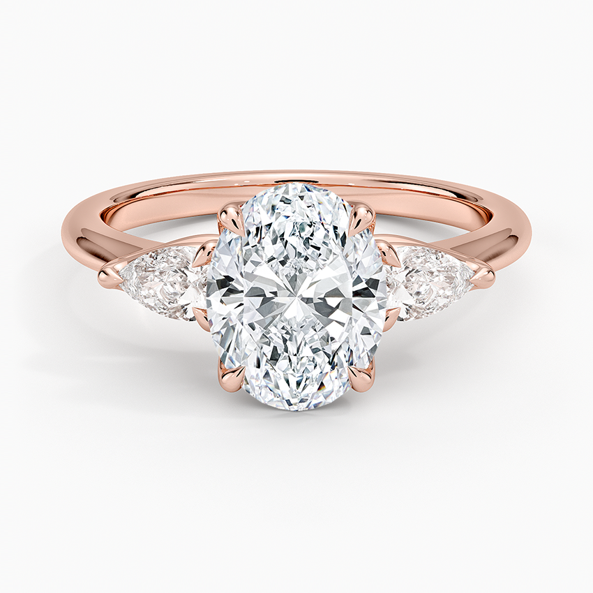 Fleur Three Stone Diamond Ring