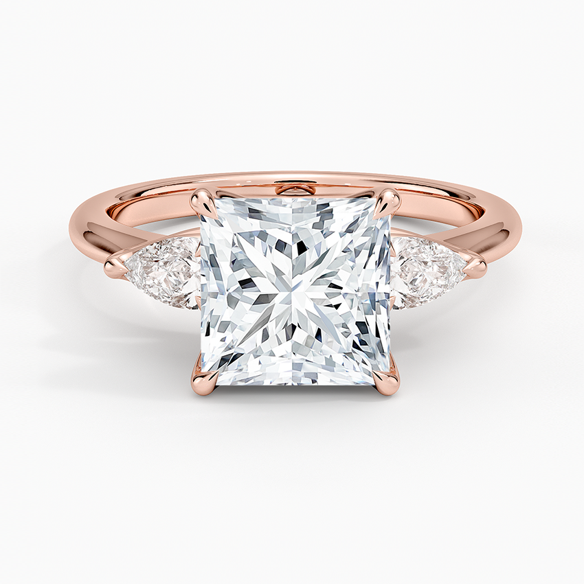 Fleur Three Stone Diamond Ring