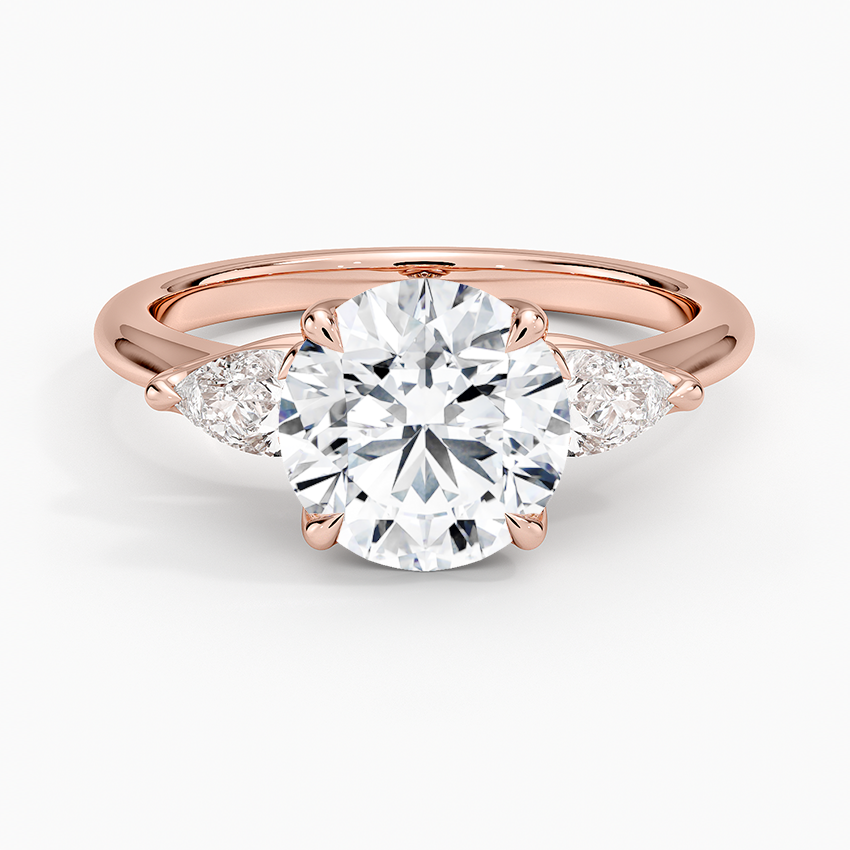 Fleur Three Stone Diamond Ring