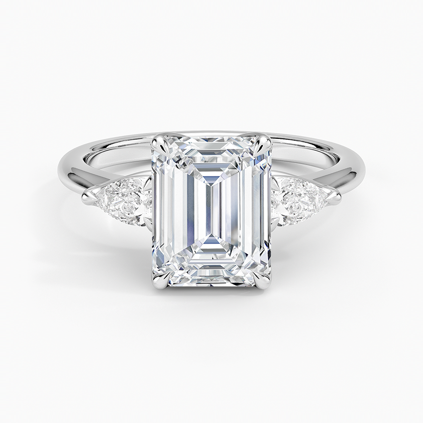 Fleur Three Stone Diamond Ring