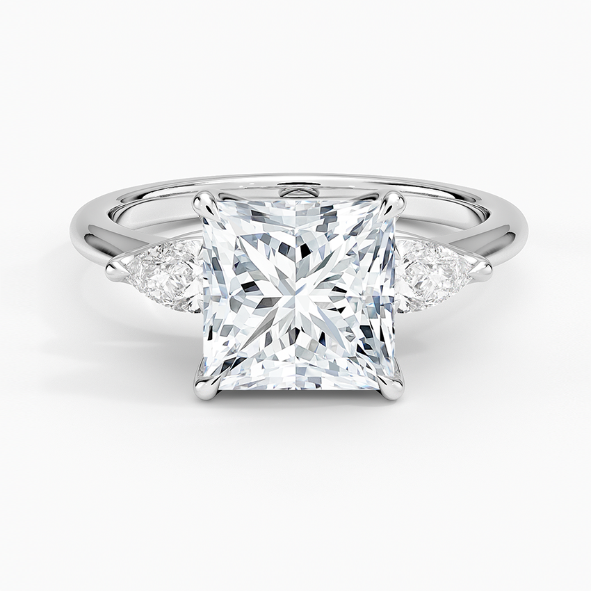 Fleur Three Stone Diamond Ring