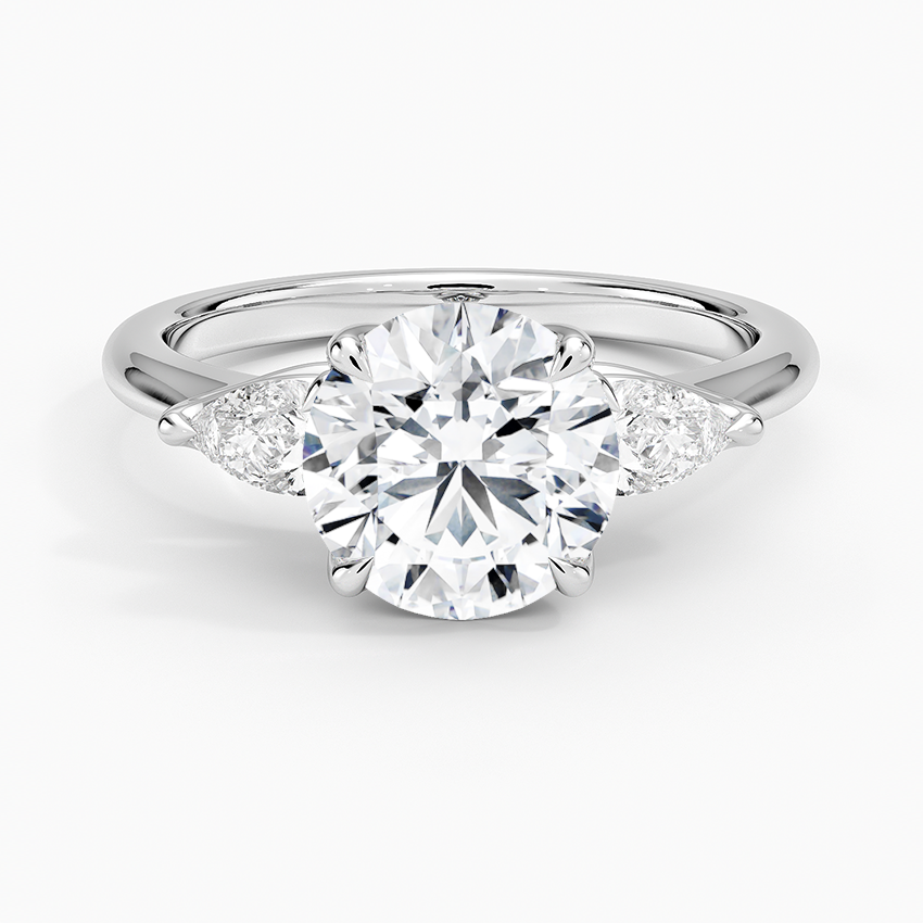 Fleur Three Stone Diamond Ring