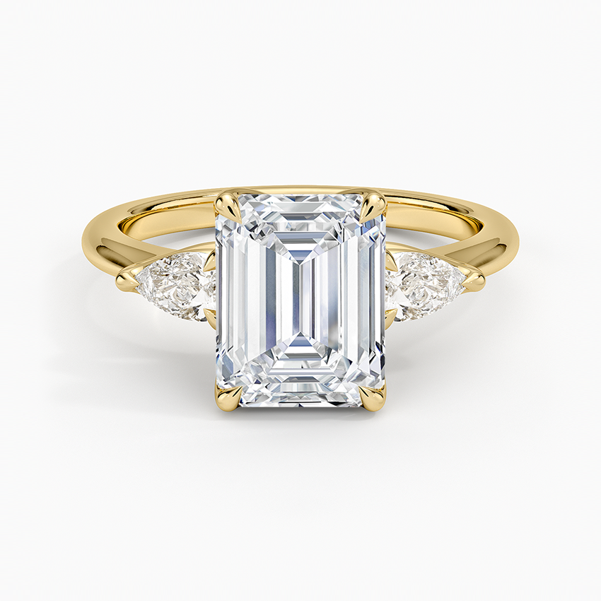 Fleur Three Stone Diamond Ring