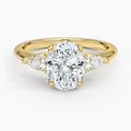 Fleur Three Stone Diamond Ring