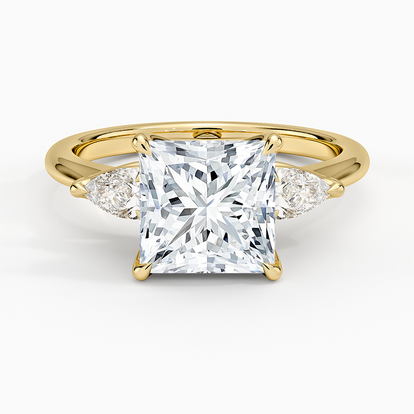 Fleur Three Stone Diamond Ring