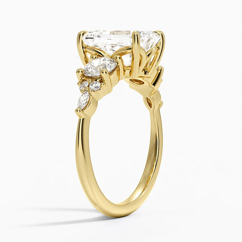 Luxe Nadia Three Stone Diamond Ring