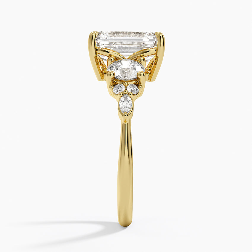 Luxe Nadia Three Stone Diamond Ring