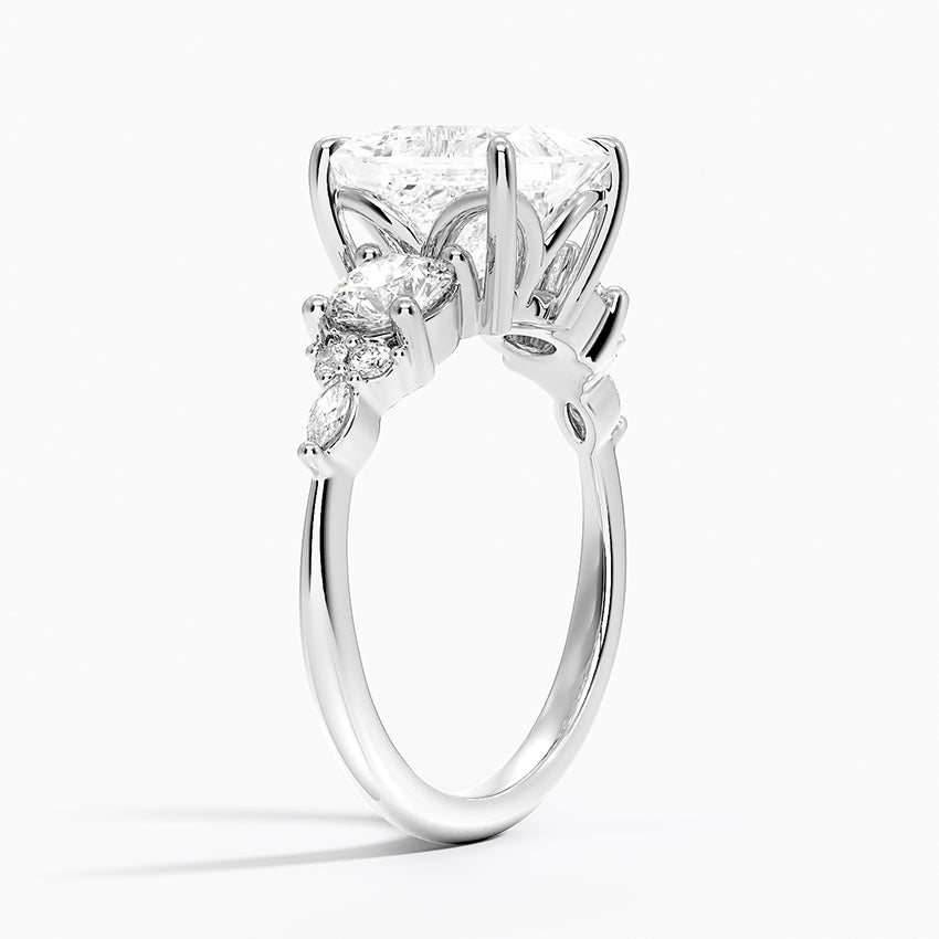 Luxe Nadia Three Stone Diamond Ring