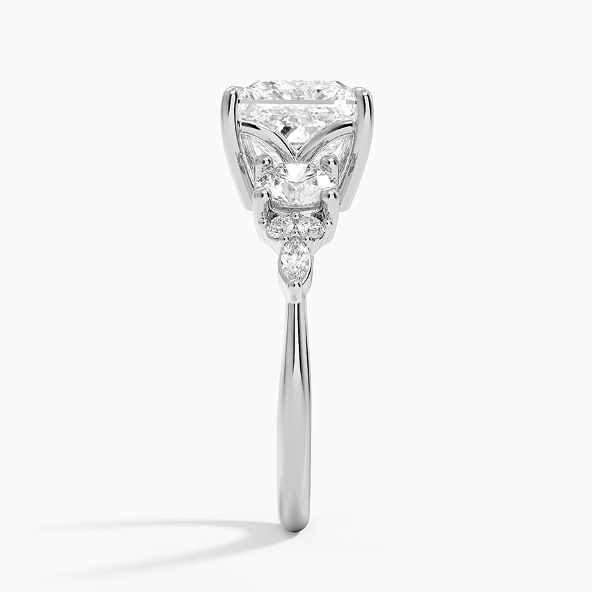 Luxe Nadia Three Stone Diamond Ring