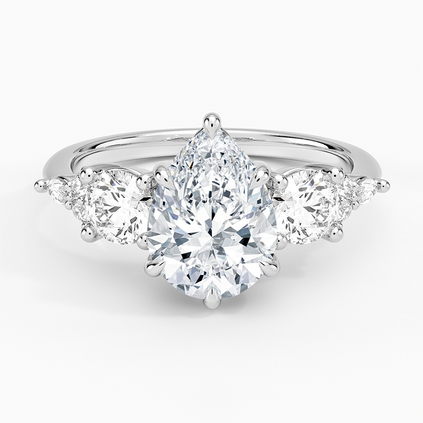 Luxe Nadia Three Stone Diamond Ring