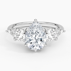 Luxe Nadia Three Stone Diamond Ring