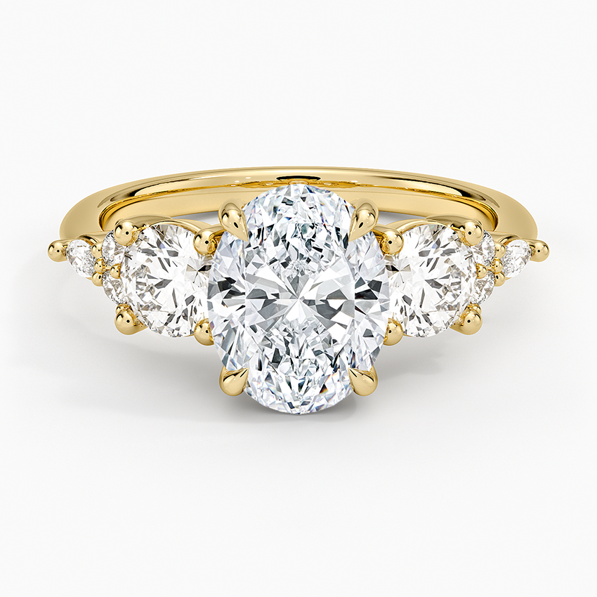 Luxe Nadia Three Stone Diamond Ring