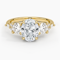 Luxe Nadia Three Stone Diamond Ring