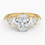 Luxe Nadia Three Stone Diamond Ring