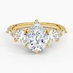 Luxe Nadia Three Stone Diamond Ring