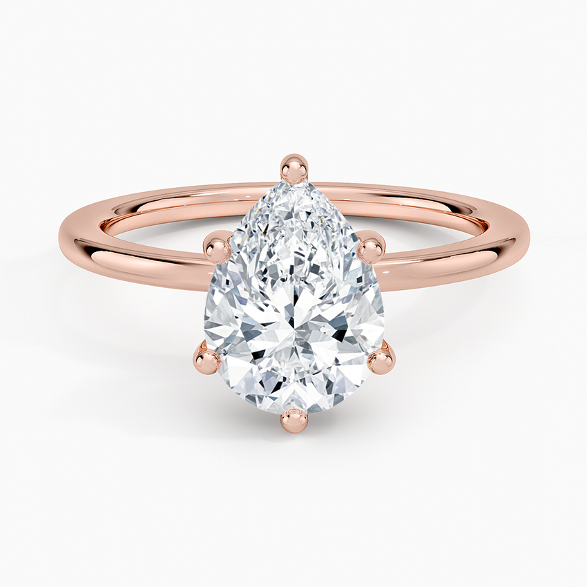 Sydney Perfect Fit Hidden Halo Six-Prong Diamond Ring