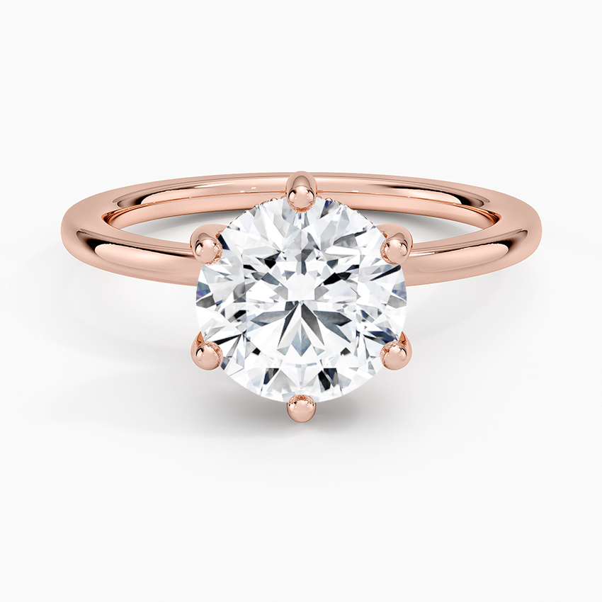 Sydney Perfect Fit Hidden Halo Six-Prong Diamond Ring