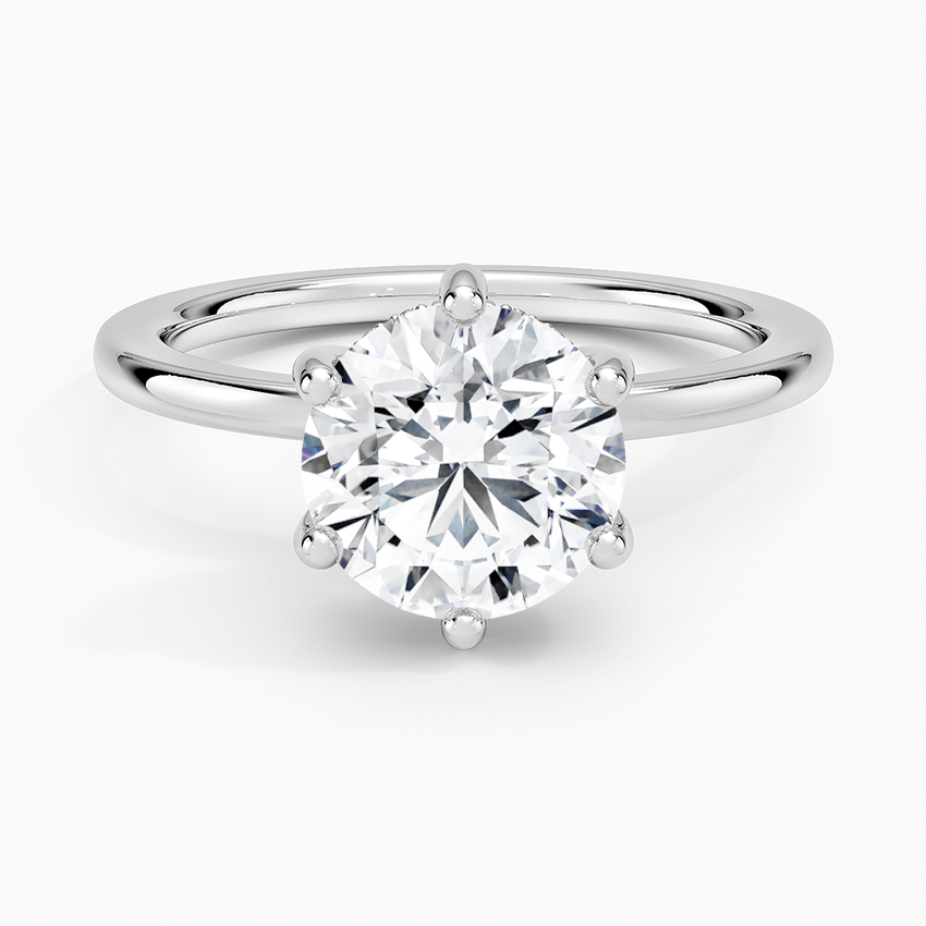 Sydney Perfect Fit Hidden Halo Six-Prong Diamond Ring