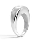 Sloane Flush Set Solitaire Dome Ring