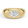 Sloane Flush Set Solitaire Dome Ring