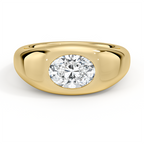 Sloane Flush Set Solitaire Dome Ring