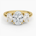 Luxe Faye Elongated Cushion Three Stone Diamond Ring (1 ct. tw.)