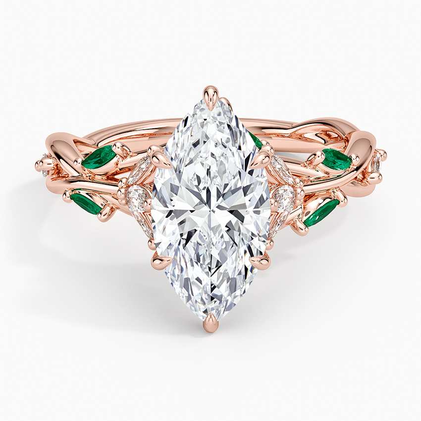Secret Garden Lab Emerald and Diamond Ring