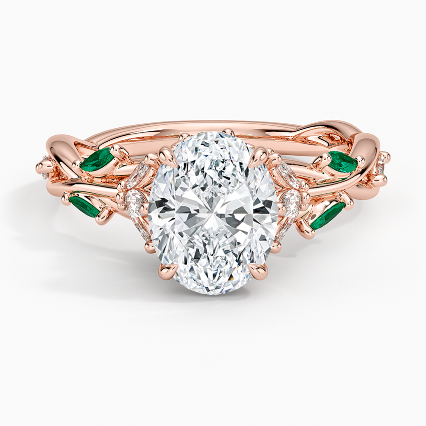 Secret Garden Lab Emerald and Diamond Ring