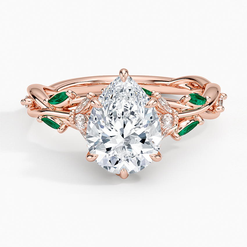 Secret Garden Lab Emerald and Diamond Ring