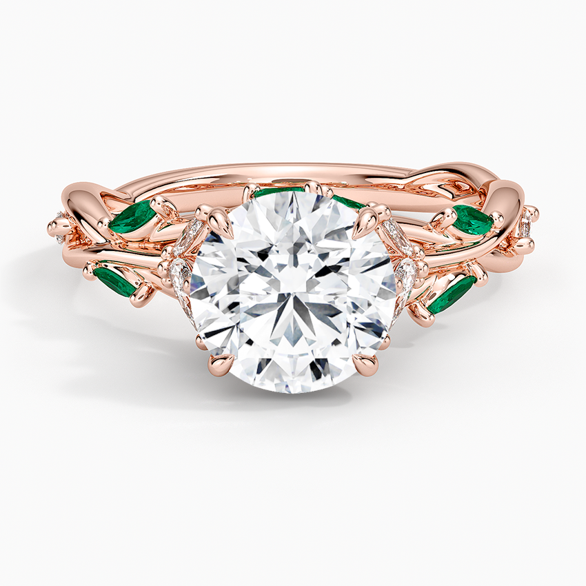 Secret Garden Lab Emerald and Diamond Ring