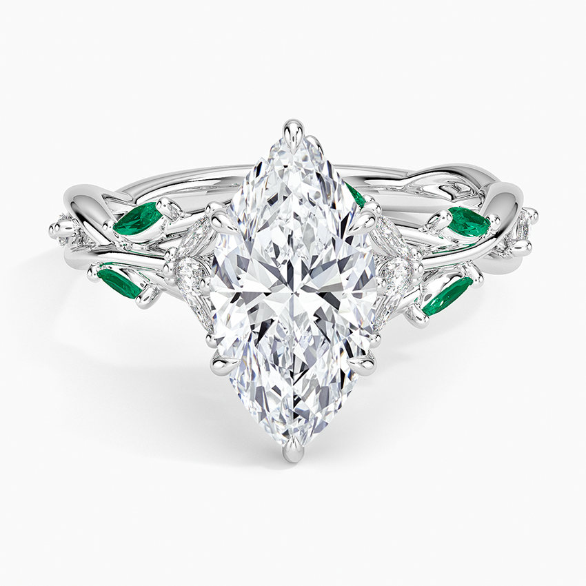 Secret Garden Lab Emerald and Diamond Ring
