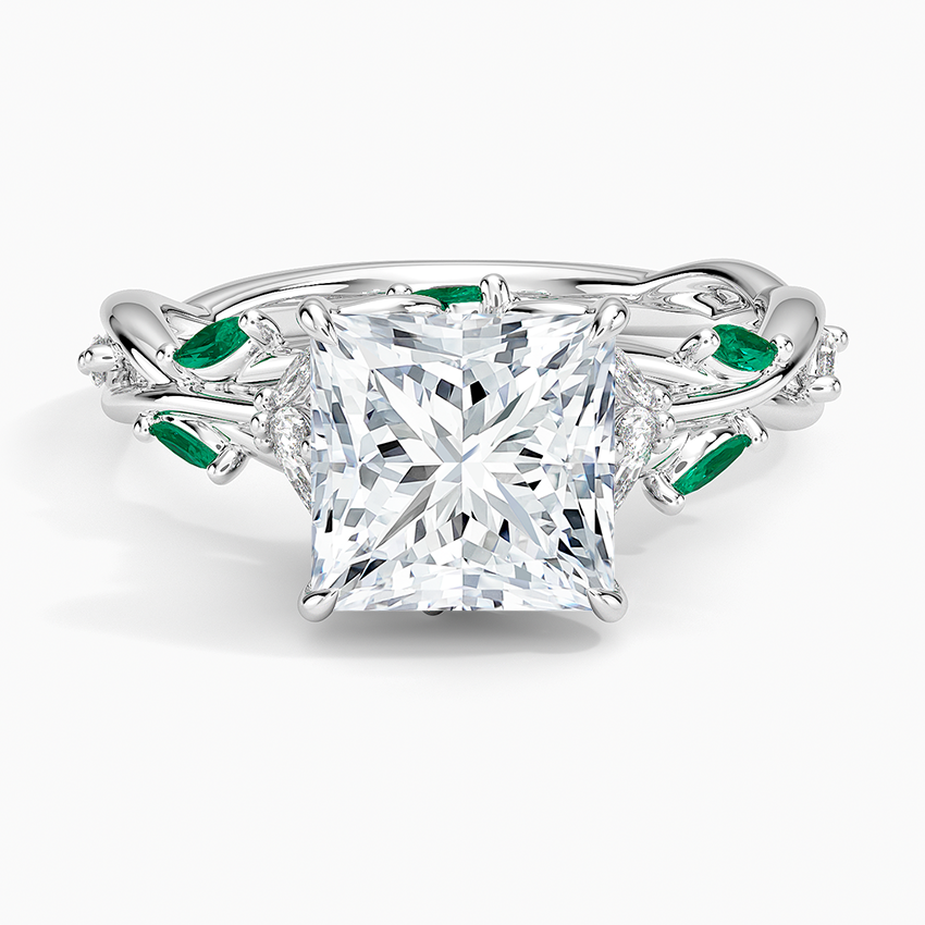 Secret Garden Lab Emerald and Diamond Ring
