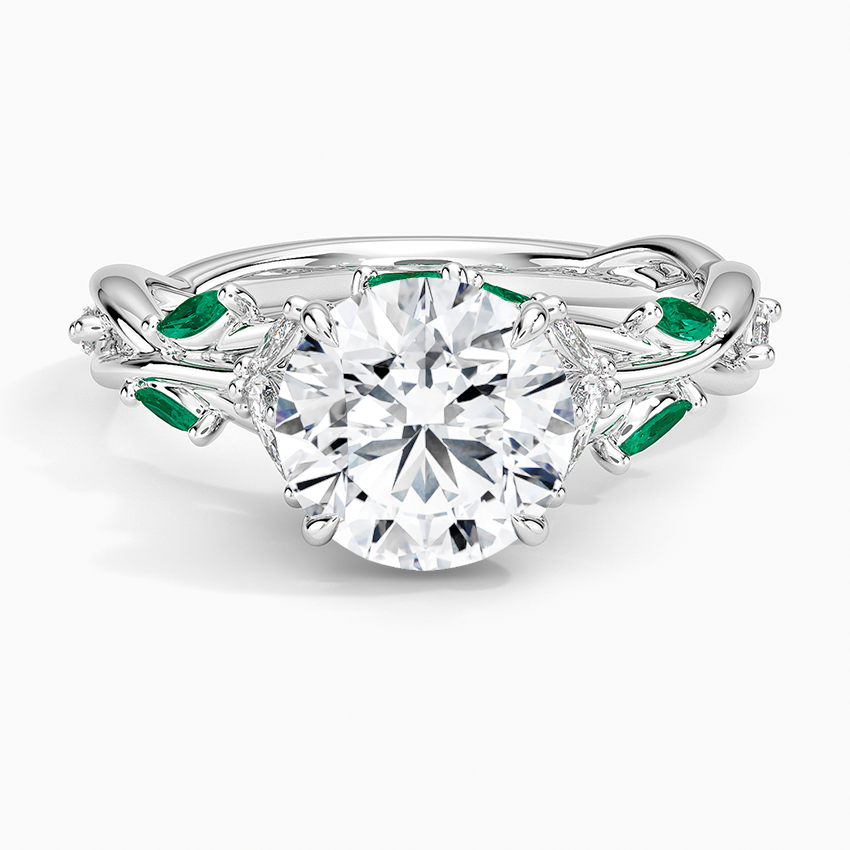 Secret Garden Lab Emerald and Diamond Ring