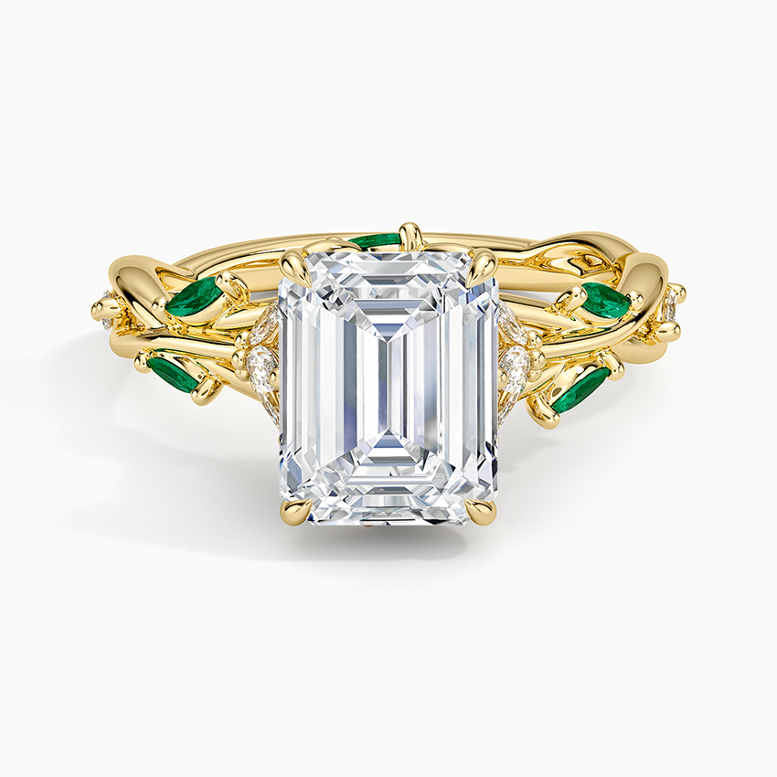 Secret Garden Lab Emerald and Diamond Ring
