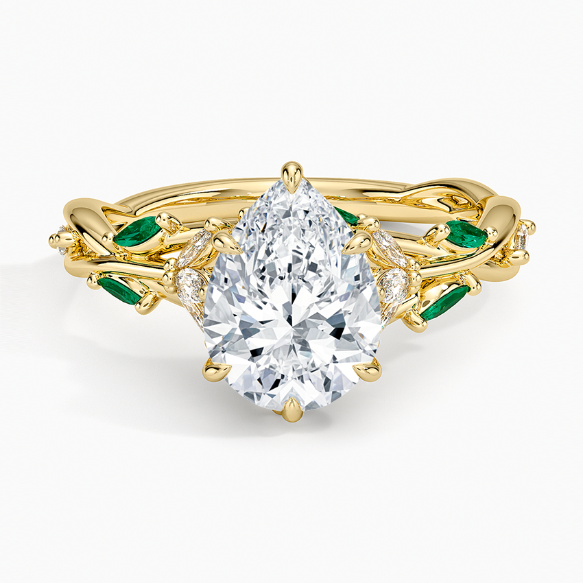 Secret Garden Lab Emerald and Diamond Ring