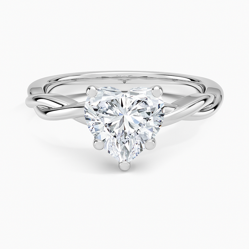 Twisted Vine Solitaire Ring