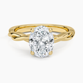 Twisted Vine Solitaire Ring