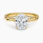 Twisted Vine Solitaire Ring