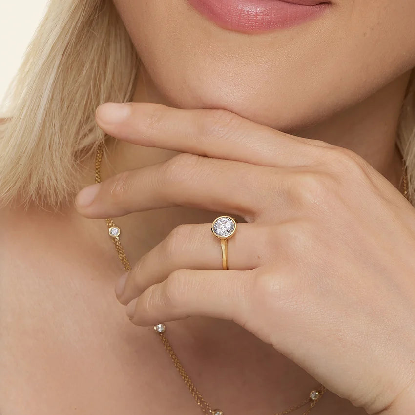 Luna 2mm Bezel Ring