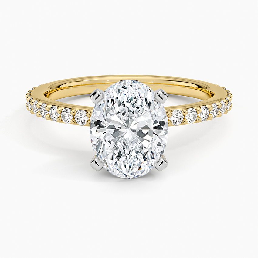Petite Shared Prong Three-Quarter Coverage Diamond Ring (1/3 ct. tw.)