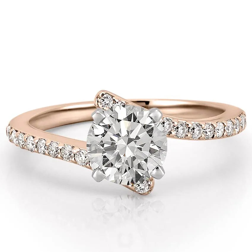 Patronus Unique Ring With Pave Side Stones