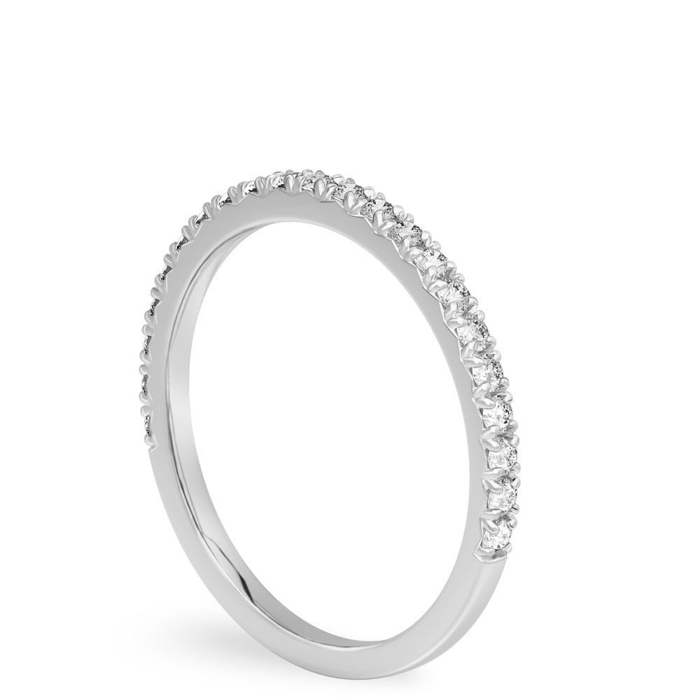 Love Waits Band Pavé Diamond Wedding Band