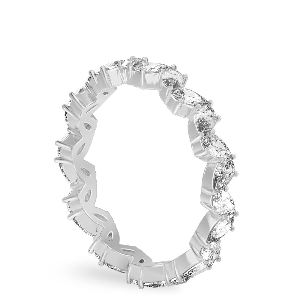 Beautiful Chaos Band Pear Lab Diamond Eternity Band