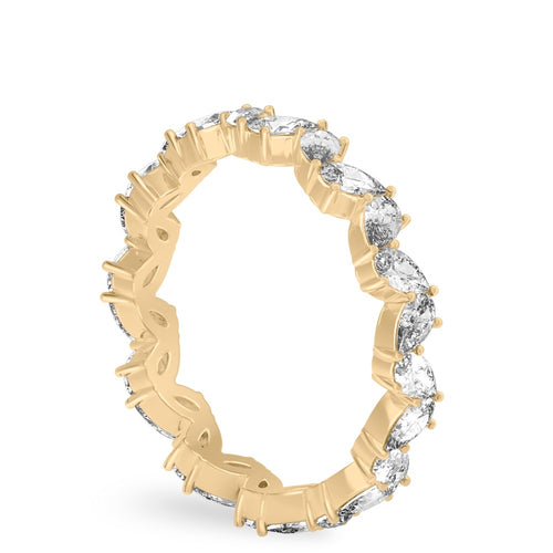 Beautiful Chaos Band Pear Lab Diamond Eternity Band
